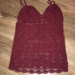 Brandy melville crochet top